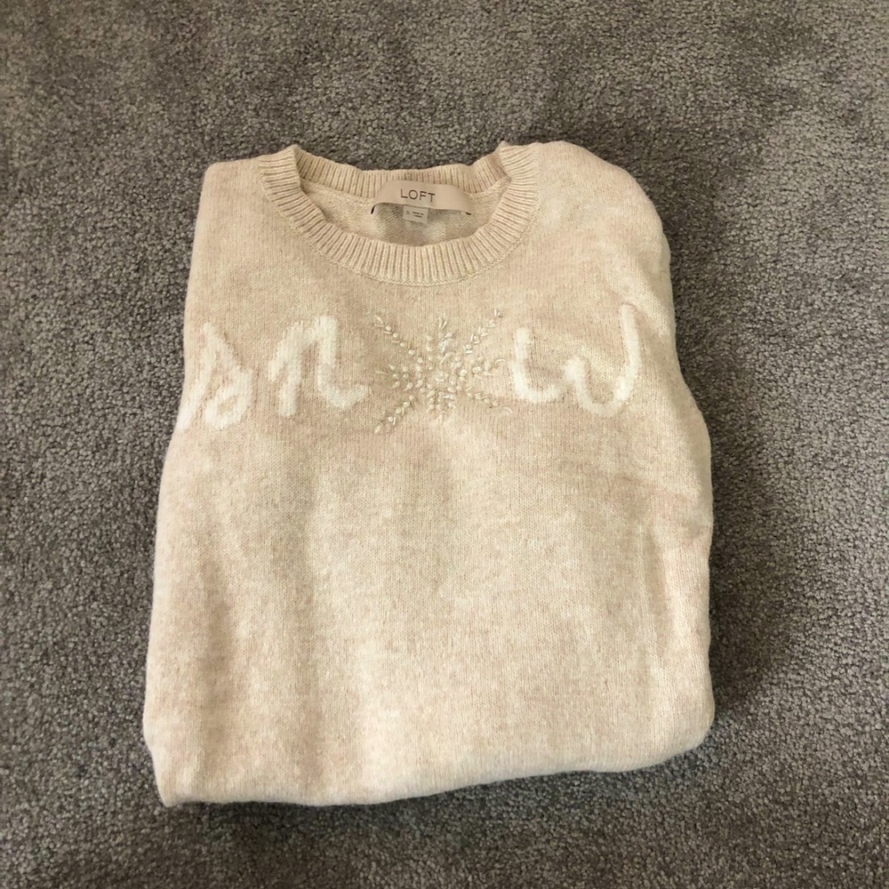 Loft “Snow” Sweater